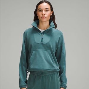 Lululemon Brushed Softstreme Ribbed Half Zip